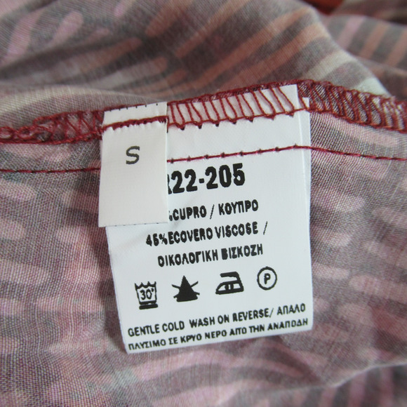 OZAI N KU Sunset Swing Maxi Dress Fuchsia Mix Alembika Womens S Lagenlook $298 - Picture 8 of 11